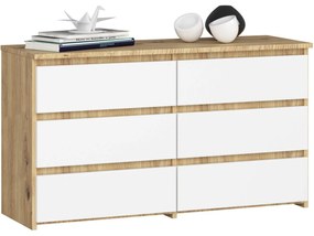 Komoda CL6 100 cm dub artisan/biela