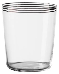 Pohár Tumbler s tromi pruhmi v platinovej farbe 440 ml – 21st Century Glas - 322197