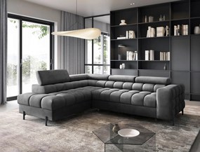 XXXLutz ROHOVÁ SEDAČKA, textil, tmavosivá P & B - Sedačky - 00000L001205