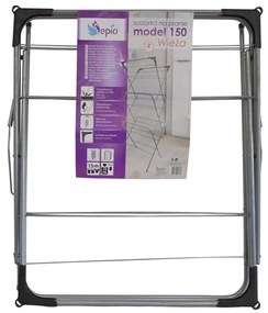 Erga Model 150, 3-poschodový sušiak bielizne 59,5x52,2x130,5 cm, seda-cierna, ERG-SEP-10STWIE000A02