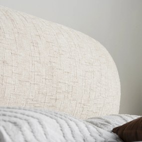 Dvoulůžková čalouněná postel Avola 160x200 s úložným prostorem béžová