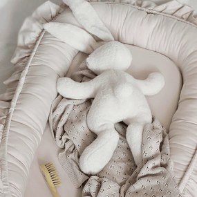 Saténovo bavlnené hniezdo pre bábätká púdrovo ružová