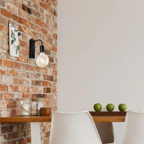 Nástenné svietidlo ASTRID 1xE27/60W/230V lesklá čierna