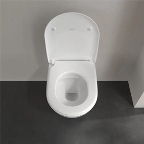 VILLEROY &amp; BOCH Subway 2.0 Combi-Pack, závesné WC s DirectFlush + WC sedátko s poklopom SlimSeat, s QuickRelease a Softclosing, biela alpská, s povrchom CeramicPlus, 5614R2R1
