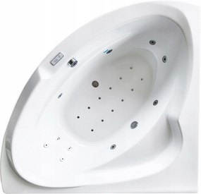 Rohová vaňa s vírivkou 150x150 poľský výrobca 3L záruka