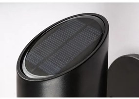 Rabalux 77030 - LED solárne nástenné svietidlo LUTTO LED/1W/3,7V IP44 čierne