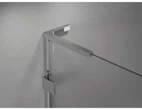 Mexen Lunar L Duo výklopný sprchový kút 95 x 75 cm, 8mm číre sklo, chrómový profil, 834L-095L-075P-01-00