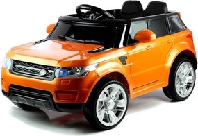 LEAN CARS Elektrické autíčko HL1638 pre deti LED MP3 ovládač oranžové