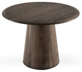 Okrúhly odkladací stolík z dubového dreva ø 55 cm Mushroom – Gazzda