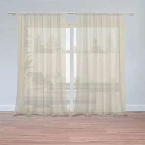 Sablio Záclony Piesková: 2ks 150x250cm