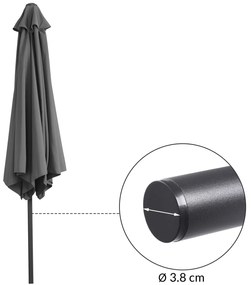 InternetovaZahrada Záhradný slnečník Ø300 cm - antracit