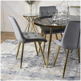 PROXIMA.store - Čalúnená jedálenská stolička CARO FARBA: sivá