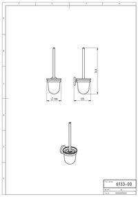 Novaservis - WC kefa Metalia 1 chróm, 6133,0