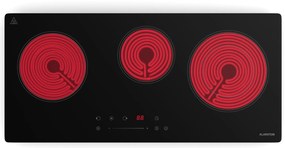 Klarstein CeramEase Slim VTC varná doska, sklokeramika, 3 varné platne, 5,2 kW, dotyková, časovač