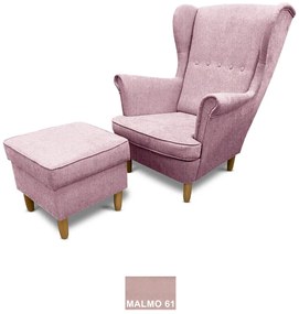 KRESLO UŠIAK TOBY + PODNOŽKA