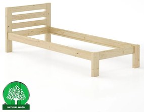 Posteľ borovica LK127–90x200 surová