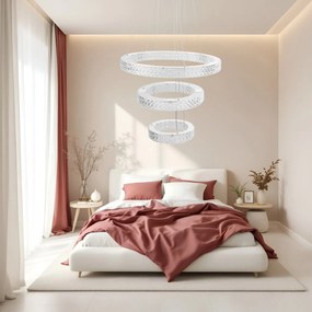 Toolight Toolight, LED stropné svietidlo 60cm, 76W, 4000K, MS008-CP, chrómová, OSW-09618