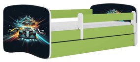Dětská postel Babydreams race zelená