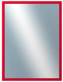 DANTIK - Zrkadlo v rámu, rozmer s rámom 60x80 cm z lišty BOX červená morená (1750)