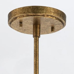 Elstead KRISTY-MP-DG-OPAL - Luster na tyči KRISTY 1xE27/40W/230V pr.15,2cm medený