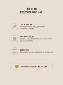 Francúzske bavlnené obliečky Renforcé - Tekvica