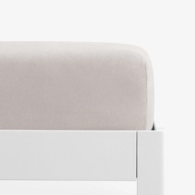 Goldea jersey elastická plachta - sivohnedá 180 x 200 cm