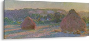 Obraz - Claude Monet, Stacks of Wheat (End of Summer) , reprodukcia (120x50 cm)