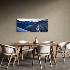 Obraz zasneženého svahu (120x50 cm)