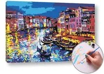 Maľovanie podľa čísel GONDOLY NA VODE –  vysoká náročnosť