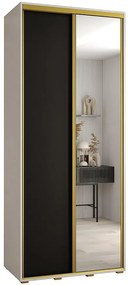 Skriňa 45 Canaris 3 100 biela/čierna/gold