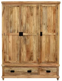 Skriňa Devi 150x200x60 indický masív mango Mango natural