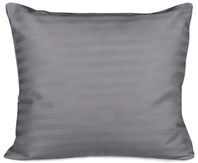 SATÉNOVÁ OBLIEČKA NA VANKÚŠ CIZGILI ANTHRACITE 70X80 CM EXCLUSIVE ANTRACITOVÁ