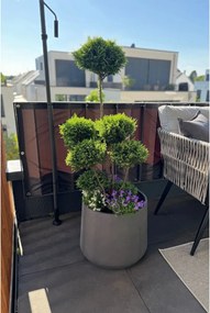 Kvetináč TROPICO, sklolaminát, výška 38 cm, antracit