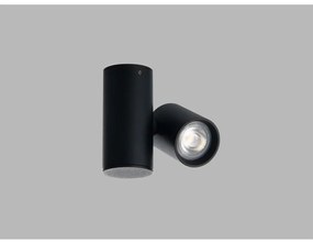 LED 2 Vnútorný nastaviteľný reflektor SPY D.7,6 cm čierny