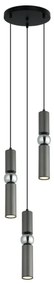 ITALUX PND-14290-3-GR - Luster na lanku ISIDORA 3xGU10/25W/230V antracit/chróm