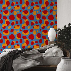 Fototapeta - Retro pestrofarebné škvrny (147x102 cm)