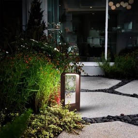 Brilagi - LED Vonkajšie svietidlo BARI LED/7W/230V 3000/4000/6000K hnedé IP54 30 cm