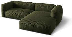 Zelená modulárna rohová pohovka (pravý roh) Martina – Micadoni Home