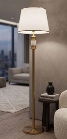 Stojacia lampa Whity 160 cm biela/zlatá