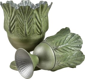 Sada 2 ks květináčů MARINA I zelená