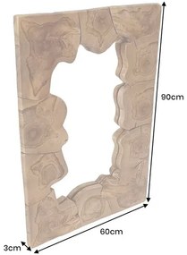 Zrkadlo MOSAIC 90 cm z masívneho teakového dreva