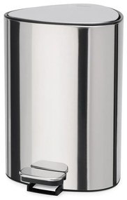 Nášľapný plastový odpadkový kôš v striebornej farbe 5 l Luxe – Joseph Joseph