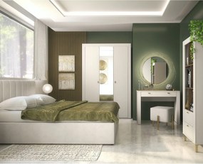 Trojdverová skriňa so zrkadlom cashmere MOSSA MO2