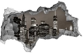 Fototapeta diera na stenu 3D Manhattan new york city nd-b-73438159