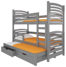 Poschodová detská posteľ 180x75 cm. Vlastná spoľahlivá doprava až k Vám domov. 1052127