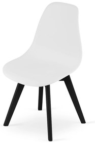 PreHouse KITO stolička - biela / nohy čierne