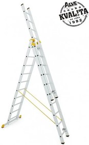 ALVE Rebrík hliníkový trojdielny univerzálny 8612 PROFI PLUS FORTE