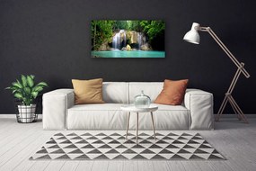 Obraz na plátne Vodopád strom príroda 120x60 cm