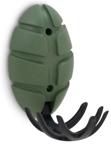 Tmavozelený nástenný háčik Bug – Spinder Design