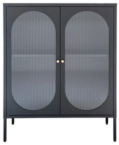 Dizajnová vitrína Lalette 90 cm čierna
